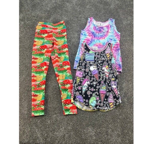 JAB Creations Clothing Other - JAB Creations Clothing Kids Size 8 Lot of 3 - 2 Tank Tops &‎ Leggings Set